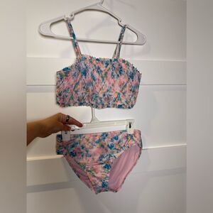 Crown & Ivy kids Colorful Tie-Dye Bikini Set size 16